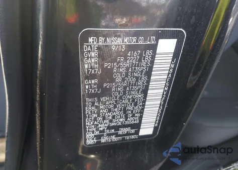 2014 Nissan Juke S z USA, uszkodzony, nr VIN JN8AF5MV2ET355848